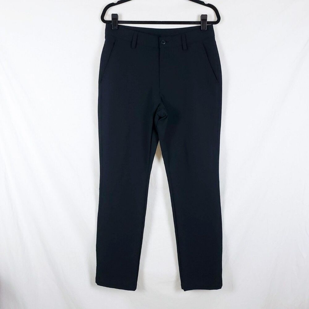 Under Armour Black Golf Pants Mens 32 x 32 Straight Leg Business Casual
